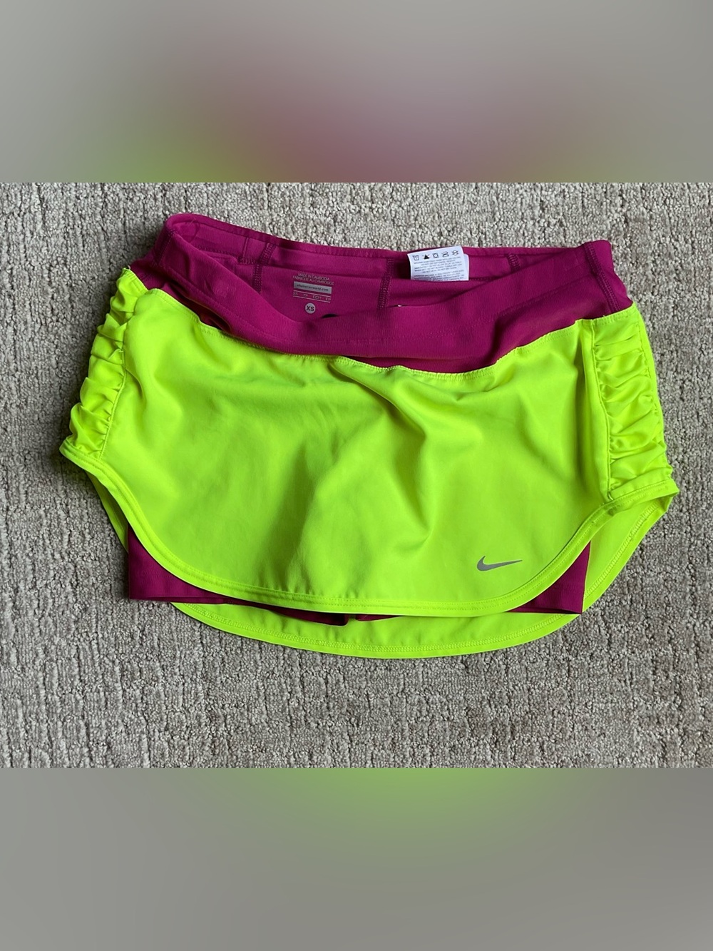Nike Women’s Neon Yellow & Magenta Athletic Skort!  You’re a HIGHLIGHTER! 😉